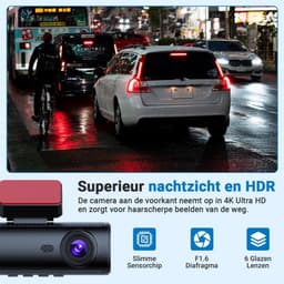 Dashcam voor Auto - Dual - Camerabewaking - Full HD - Zwart — thumbnail 2