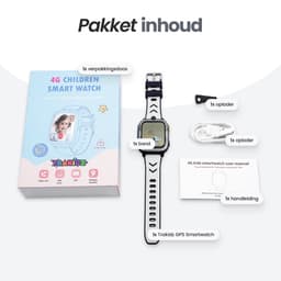 Trakidz Smartwatch kinderen - Jongen & meisje - Kinderhorloge - Gps - Horloge kids - grijs — thumbnail 3