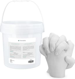 Navaris 3D gipsafdruk set XXL - Voor handen of voeten - Handgietset met mengemmer van 10 liter - Voor volwassenen, kinderen en baby's - pH-neutraal — thumbnail 2
