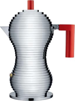 Alessi Percolator Pulcina - MDL02/3 R - Rood - 3 kops - door Michele De Lucchi — thumbnail 1
