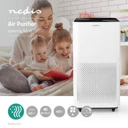 Nedis Luchtreiniger - Geschikt voor ruimtes tot: 45 m² - Clean Air Delivery Rate (CADR): 360 m³/h - Luchtkwaliteitsindicator - Wit — thumbnail 1