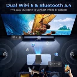 Beamer 2000 ANSI Lumen - Full HD 1080p Resolutie - 120W Vermogen - LCD - Zwart - Home Theater Projector — thumbnail 4
