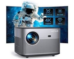 Wimius - Beamer - Projector Beamer - Mini Meamer - Full HD 1080P - 1920x1080dpi - Automatische focus - met WiFi - 15000lumens