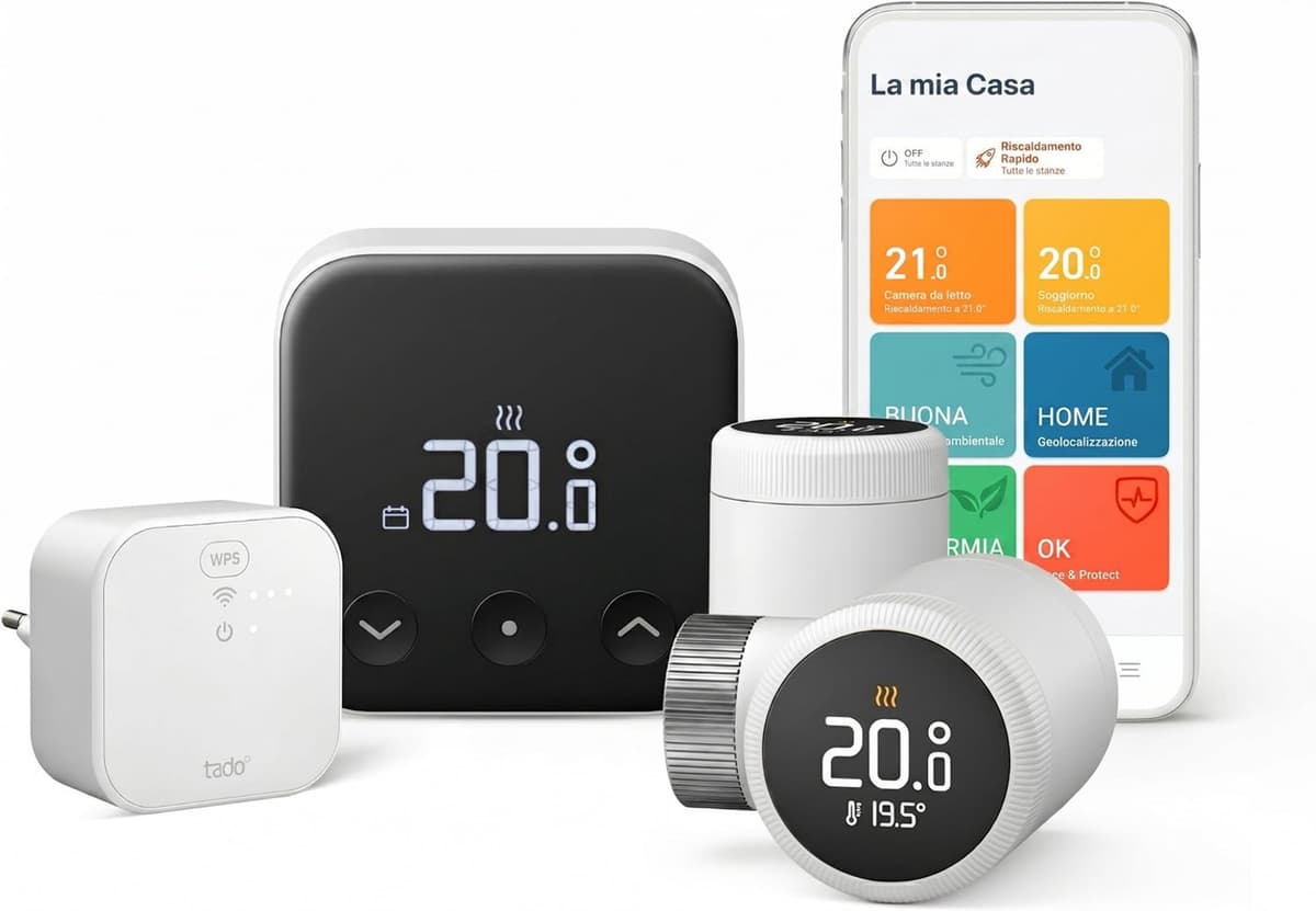 Slimme Thermostaat X - Bedraad - Multi-Room Starterskit - incl. & 2x Slimme Radiatorthermostaten X - Matter & Thread - Bespaar Energie - Werkt met Alexa, Siri & Google — afbeelding 1