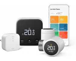 Slimme Thermostaat X - Bedraad - Multi-Room Starterskit - incl. & 2x Slimme Radiatorthermostaten X - Matter & Thread - Bespaar Energie - Werkt met Alexa, Siri & Google