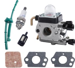 Carburatorset voor FS38 FS45 FS46 FS55 FS74 FS75 FS80 FS85 HL45 HL75 HS70 HS74 KM55 KM55R grasmaaier, carburateur met brandstofleidingsset, luchtfiltervervanging — thumbnail 1