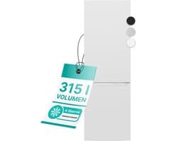 Bomann KG 7357 - Koel-vriescombinatie - 315 Liter - Energieklasse C - 40 dB - Wit