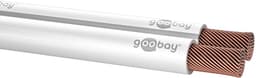 Goobay Luidsprekerkabel 25 m wit, 2 x 1,5 mm² CCA-geleider met polariteitsmarkering, flexibele PVC-mantel, voor hifi-systemen en luidsprekers — thumbnail 5
