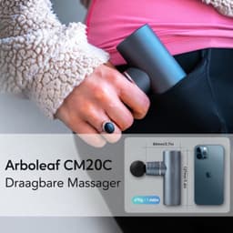 KLS® Massage Gun - Massage Gun Mini - Massage Pistool - Grijs - 14cm x 5cm x 10cm — thumbnail 5