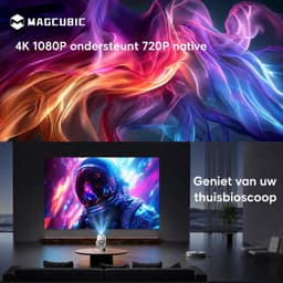 Magcubic® HY300Pro+ Beamer Mini Smart Projector –4K Draagbare Beamers-Native Full HD - 290 ANSI Lumen Home Cinema- Laserprojector Thuisbioscoop- Auto Keystone- iOS&Android 14-Google Playstore&Netflix– WiFi 6 & Bluetooth 5.4 — thumbnail 5