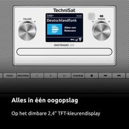 TechniSat DIGITRADIO 320 – Stereo digitale radio (compact systeem met DAB+ & FM, cd-speler, Bluetooth, USB, 2×5 W RMS, TFT-kleurendisplay, favorietenlijst, wekker, slaaptimer, afstandsbediening) — thumbnail 3