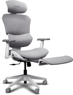 Trust GXT 725W Rivara - Ergonomische Gamestoel - 3D-armleuningen - Ademende Mesh - Ingebouwde beensteun - Tot 150 kg - Wit — thumbnail 2