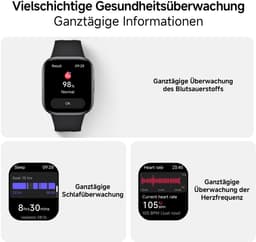 REDMI Watch 6 Active - 1,85" AMOLED - 1200 nits - Bluetooth®-oproepen - 140+ sportmodi - Midnight Black — thumbnail 2