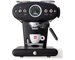 illy X1 Anniversary Koffiemachine – ESE koffiepads & Gemalen Koffie – Zwart- Iconisch Design – Met Stoompijp