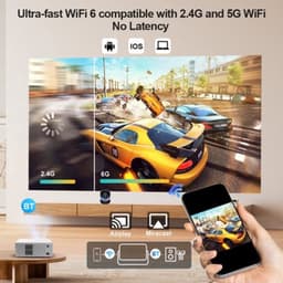 Beamer Android Versie - 1300 ANSI Lumen - 1920 x 1080 Resolutie - LCD - 75 Watt - Voor Thuisgebruik — thumbnail 3