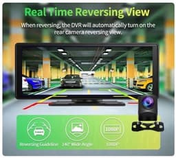E32 - Dashcam voor Auto - WiFi - Dashcams - FullHD video - Super compact - Parkeermodus - 16:9 - 10.26 inch Scherm - Met Achteruitrijcamera - Zwart — thumbnail 2