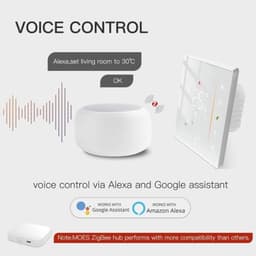 Zigbee slimme thermostaat - programmeerbaar voor vloerverwarming, compatibel met Alexa en Google Home — thumbnail 2