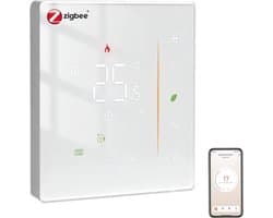 Zigbee slimme thermostaat - programmeerbaar voor vloerverwarming, compatibel met Alexa en Google Home