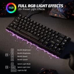 Attack Shark X68 HE Gaming Toetsenbord, Hall Effect, Compact 66 Toetsen - Wit — thumbnail 2