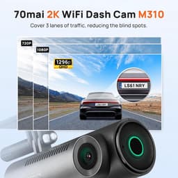 Dashcam M310 Plus 2K, 1440P dashcam auto, wifi, nachtzicht, bewegingsdetectie, time-lapse-opname, WDR, loop-opname, parkeermodus, wifi, app, — thumbnail 3