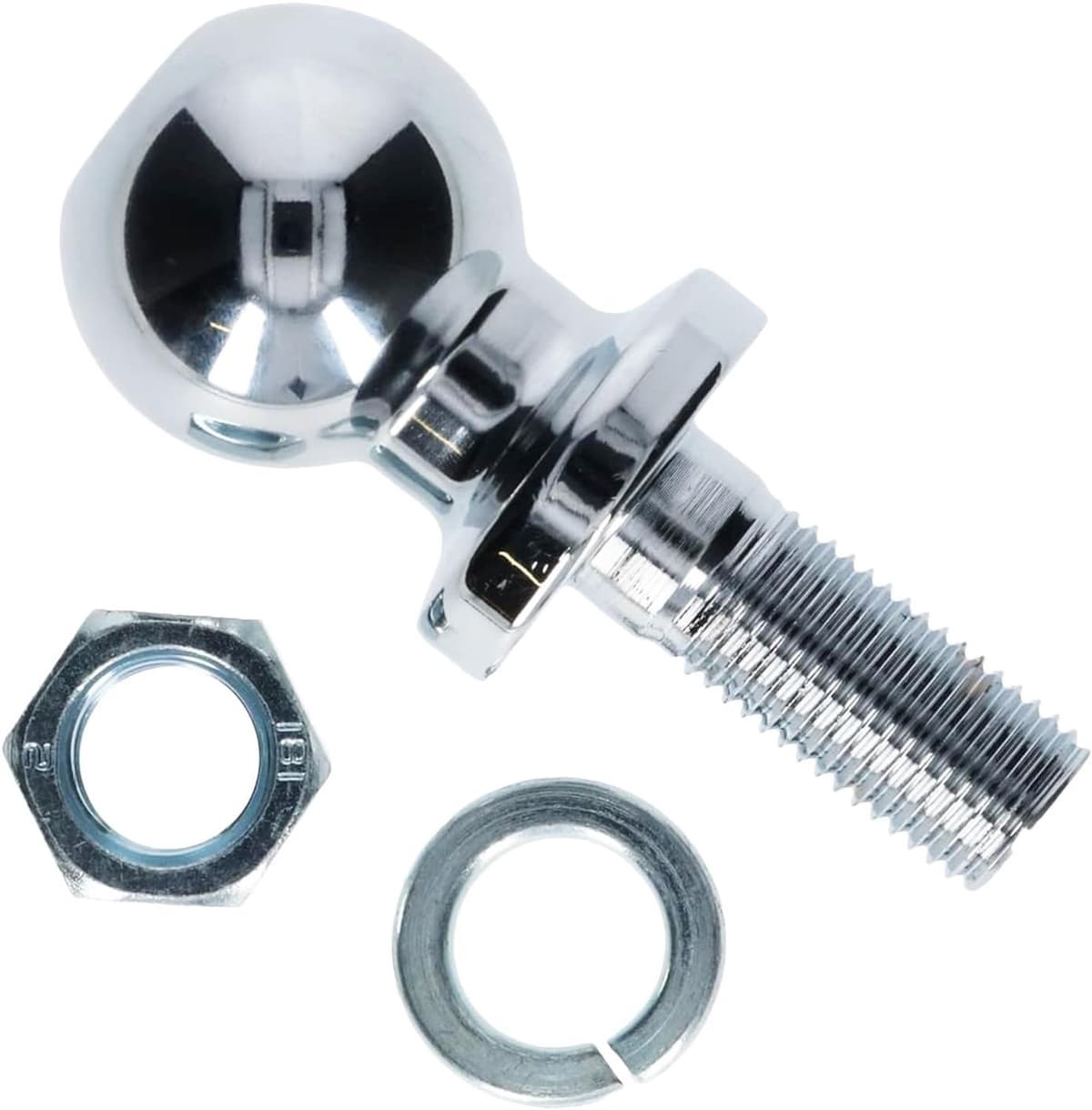 50 mm 3,5T trekhaakkogel M22, 1 stuks kogelkop voor trekhaak van staal, kogelkop, trekkerrail, trekhaak quad, voor tractor, aanhanger en grasmaaier — afbeelding 1