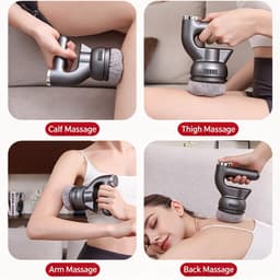 Massage- en schoonheidsapparaat – Professioneel massagepistool – Massageapparaat van aluminiumlegering – Instelbaar in 6 snelheden – Digitaal touchscreen – 1500 mAh – 24 W – Stille werking (45 dB) – 3200 tpm — thumbnail 4