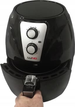 LUND Professional airfryer vetvrije friteuse 2.4L - 1300W - 67570 - zwart — thumbnail 3