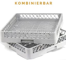 Set van 3 Afwasmanden en Vaatwassermanden voor Bestek en Servies - 50x50 cm - Ideaal voor Commerciële Keukens — thumbnail 3