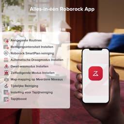 Roborock Qrevo S5V Robotstofzuiger -met afneembare basis-12000Pa-dubbele anti-verstrengelingsfunctie-Mop lift-Reactief obstakel vermijden-warmelucht-droging - automatische dweilreiniging S7 Pro Ultra/Qrevo upgrade(Qrevo 5AE) — thumbnail 5