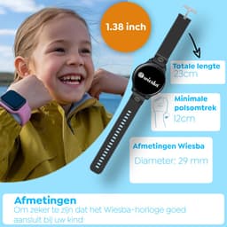 Wiesba WB56 - GPS horloge kind | 4G kinder smartwatch | Wiesba WB56 | Kinderhorloge met GPS | SOS horloge kind | Videobellen horloge kind | GPS tracker horloge kinderen | Smartwatch kinderen waterproof | Kinderhorloge schoolmodus — thumbnail 2