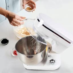 Keukenmachine 1200W met 6 snelheden en 5L roestvrijstalen kom — thumbnail 2