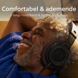 PHILIPS CENTURY RANGE - The Freddie - SHP9500CY/00 HiFi stereo hoofdtelefoon - over ear - 50mm neodymium drivers - 3 meter kabel - open klankkast - duurzame stalen lichtgewicht hoofdband - Bruin/Zwart — thumbnail 3