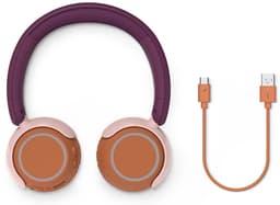 Philips 4000 series TAK4200MP/00 hoofdtelefoon/headset Draadloos Hoofdband Oproepen/muziek Bluetooth Oranje, Paars, Roze — thumbnail 5