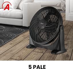 Vloerventilator met 5 Vleugels en 3 Snelheden - Stil, Handmatig en Verstelbaar — thumbnail 1