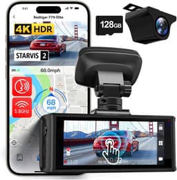 Redtiger F7N Elite 4K Touch Wifi Gps 2CH 128gb dashcam - Camera voor + achter - Sony Starvis 2 sensoren - 3,18 inch touchscreen Lcd - Waterdichte achter camera - Wifi - Gps - Parkeermodus - 4K resolutie - 128gb Micro SD kaart - dashcam voor auto — thumbnail 5