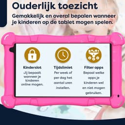 AngelTech Kinderpakket Slim - AngelTech Kindertablet Slim + AngelTech Kinderkoptelefoon - Combipakket - Kindertablet Vanaf 3 Jaar – Kinder Tablet – Kids Tablet - Tablet voor Kinderen- Roze — thumbnail 4