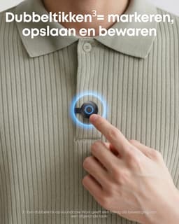 soundcore Work van Anker - Draagbare AI-recorder met transcriptie en samenvatting - Overzicht van meerdere vergaderingen - Dubbeltikken voor markering - Ultracompact - Veilige gegevens - Lange batterijduur — thumbnail 2