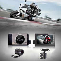 Camera motorfiets dubbele lens voor/achter dubbele opname auto DVR — thumbnail 3