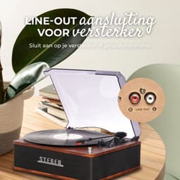 Denver Platenspeler - Ingebouwde speakers - Retro - Auto stop - Bluetooth - VPB262 — thumbnail 5