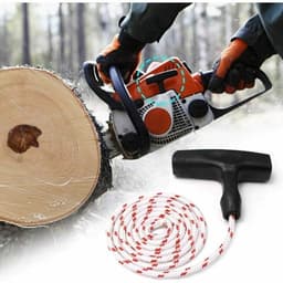 Starthendel voor grasmaaier, terugslagstartkoord met 3 starthendels, accessoires voor grasmaaiers met snoer voor de meeste grasmaaiers-Een meter touw — thumbnail 2