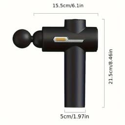 Spiermassageapparaat met 8 massagekoppen, 99 intensiteitsstanden, LED-display, oplaadbare lithiumbatterij, USB-oplaadfunctie en opbergtas — thumbnail 5