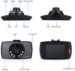 1080P auto-rijrecorder, rijcamera, nachtzicht, ringopname, 24 uur parkeermodus — thumbnail 3