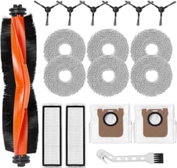 Accessoirekit voor Xiaomi X20 Max/X20 Pro Stofzuigerrobot: 1 Rollenborstel, 6 Zijborstels, 6 Moptampons, 2 Filters, 2 Stofzakken, 1 Reinigingsborstel — thumbnail 1