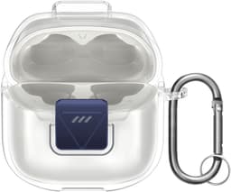 kwmobile Earphones Case for JBL Tune Flex 2 Case - Clear TPU Silicone Earbuds Cover - Transparent — thumbnail 1