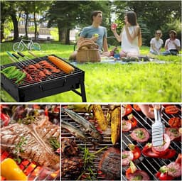 StayPowered BBQ - Draagbare Inklapbare Campingbarbecue - Draagbaar - Roestvrij - Geniet overal van de Perfecte Grillervaring! - Levering Sneller dan Aangegeven! — thumbnail 2