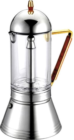 G.A.T. Italia Cristal RVS 4-kops - Percolator 200ml - Inductie - Made in Italy — thumbnail 1