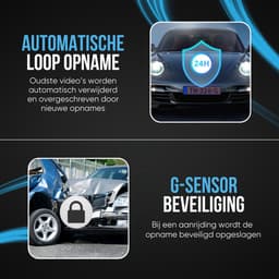 Nanocam M27 32gb dashcam voor auto - 2K Quad HD resolutie met HDR - Wifi - Gps - 32gb SD - Super compact - 150 graden kijkhoek - Nachtzicht - Parkeermodus - 3.0 inch IPS LCD - 2025 model - dashcam voor auto met optionele achter camera — thumbnail 5