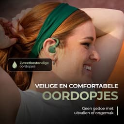 JLab Go Sport Draadloze Oordopjes - Oortjes Draadloos - Bluetooth - 35 uur Batterijduur - IP55 Waterbestendig - Aanpasbare EQ3 instellingen - Hardlopen - In Ear - Donkergroen — thumbnail 2