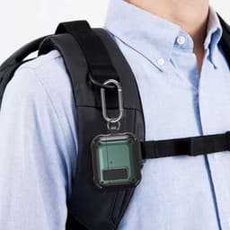 Telestore - Hoesje geschikte voor AirPods 4 - TPU hybride hoesje Beschermhoes - Shockproof AirPods 4 Cover - AirPods 4 Hoesje - Geschikt voor Apple Airpods 4 - groen - hard en TPU cover — thumbnail 3