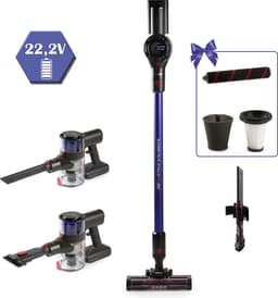 PRIMO PR511SV 3-in-1 BLDC Steelstofzuiger Draadloos - Stofzuiger zonder zak - Kruimelzuiger - Max power 20 kPa - Blauw/Rood — thumbnail 1